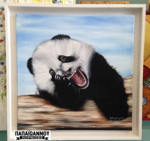 Έργο της Αγγελικής Λαζοπούλου σε καμβά